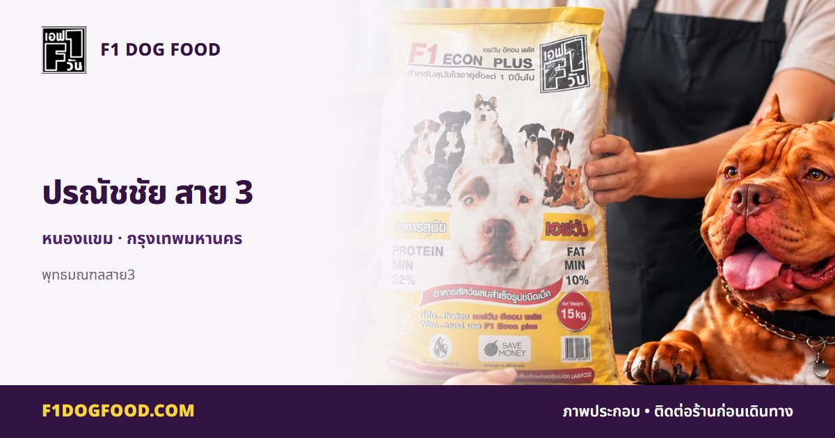 ปรณัชชัย สาย 3 | F1 Dog Food
