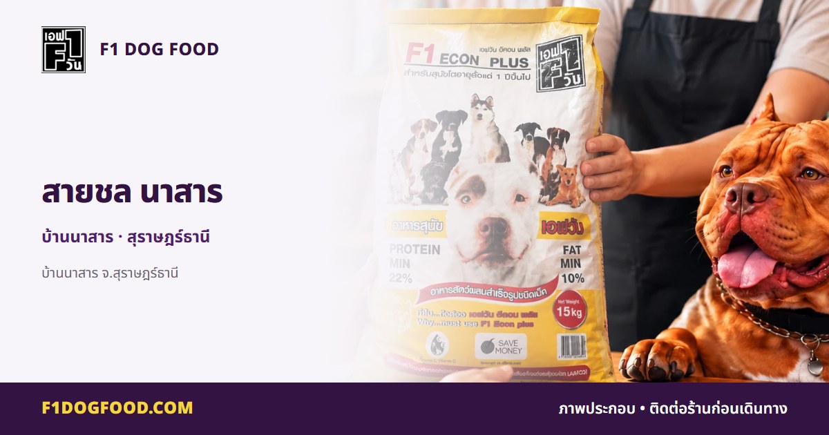 สายชล นาสาร | F1 Dog Food